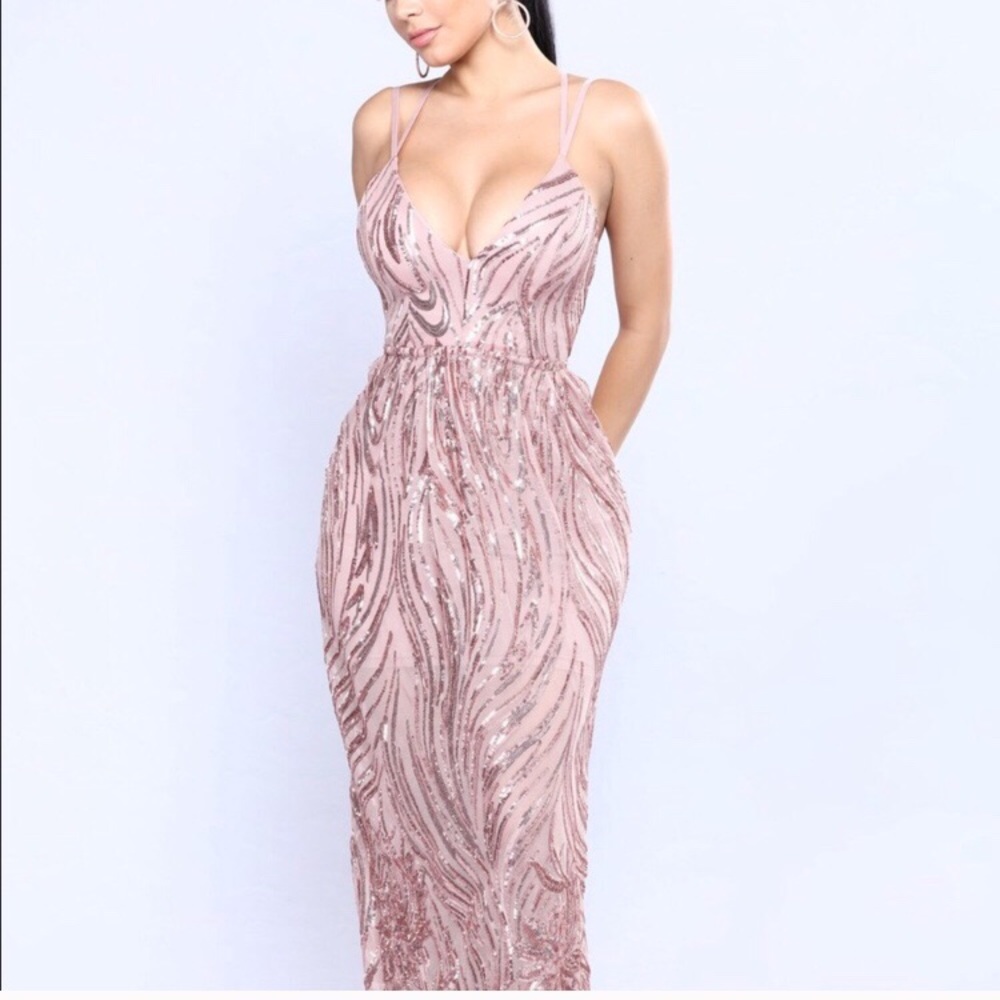 Cherished Sequin Dress Great for formal events